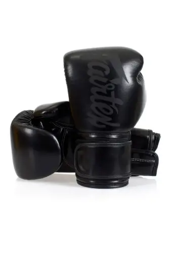 Fairtex Microfiber Gloves: "Solid Black"